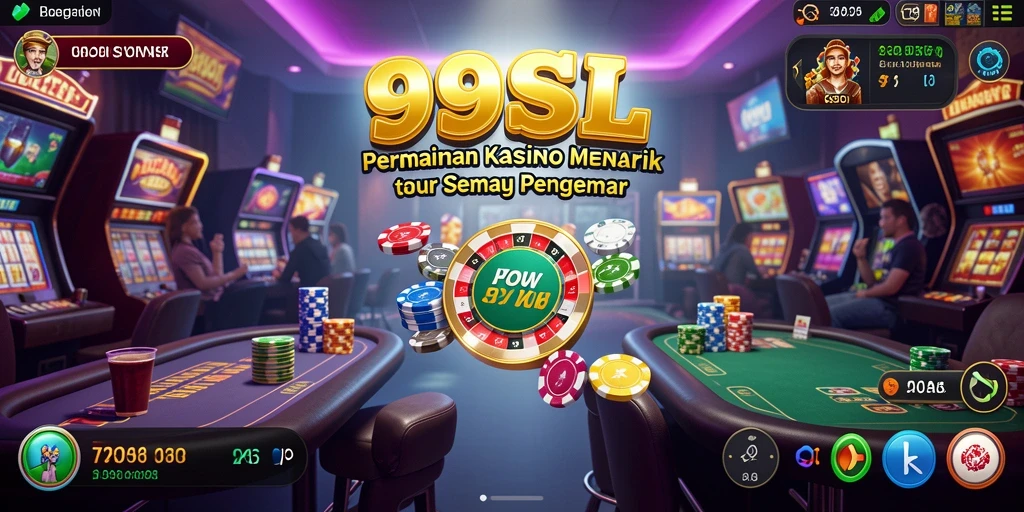 Tampilan menarik dari gameplay kasino di 99SL.