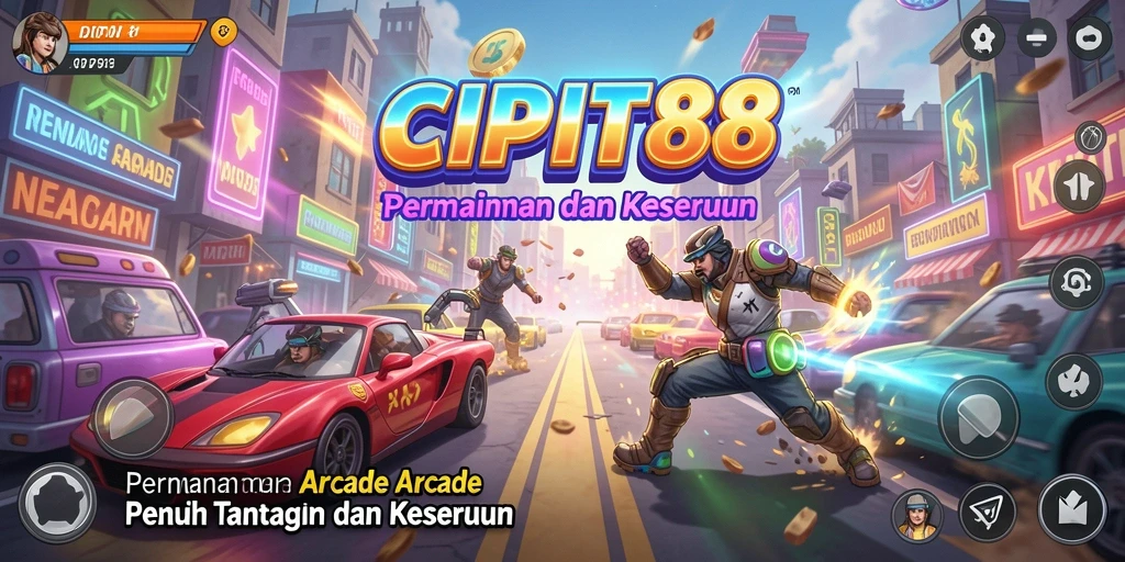 Tampilan gameplay yang adiktif dan penuh warna di CIPIT88.
