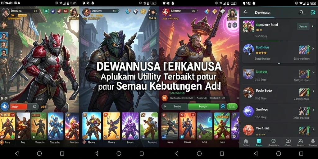 Tampilan antarmuka DEWANUSA yang menarik dan fungsionalitas yang ramah pengguna.