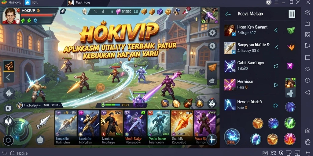 Tampilan antarmuka HOKIVIP yang mudah digunakan untuk kegiatan sehari-hari.