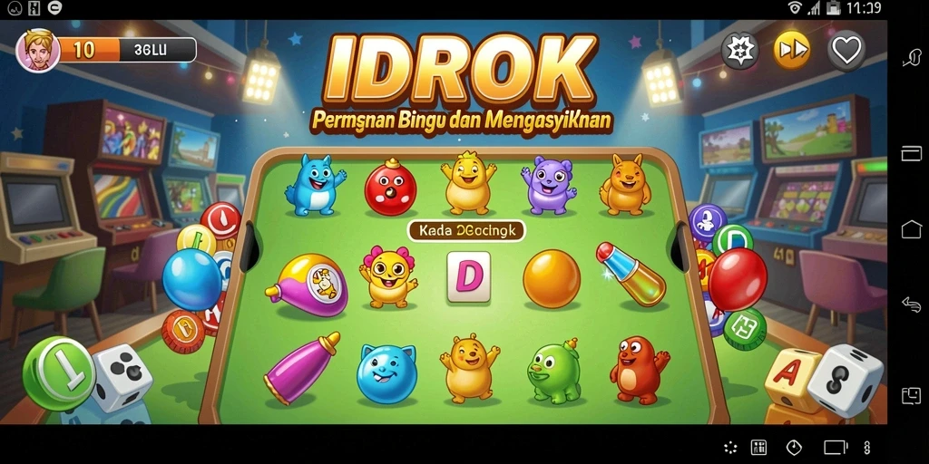 Tampilan gameplay Bingo yang seru di IDROK