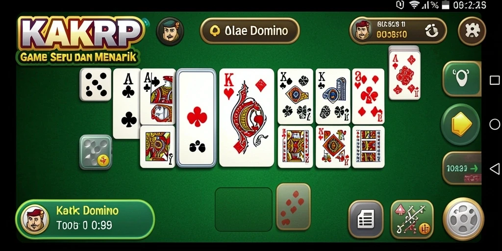 Screenshot gameplay KAKRP menampilkan aksi seru permainan Domino.