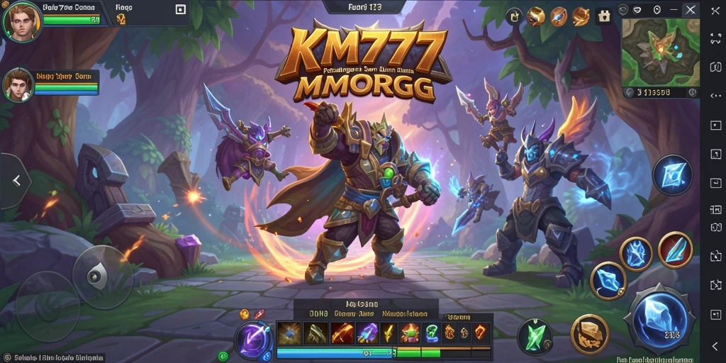 Screenshot gameplay KM777 menampilkan aksi seru dalam dunia MMORPG.