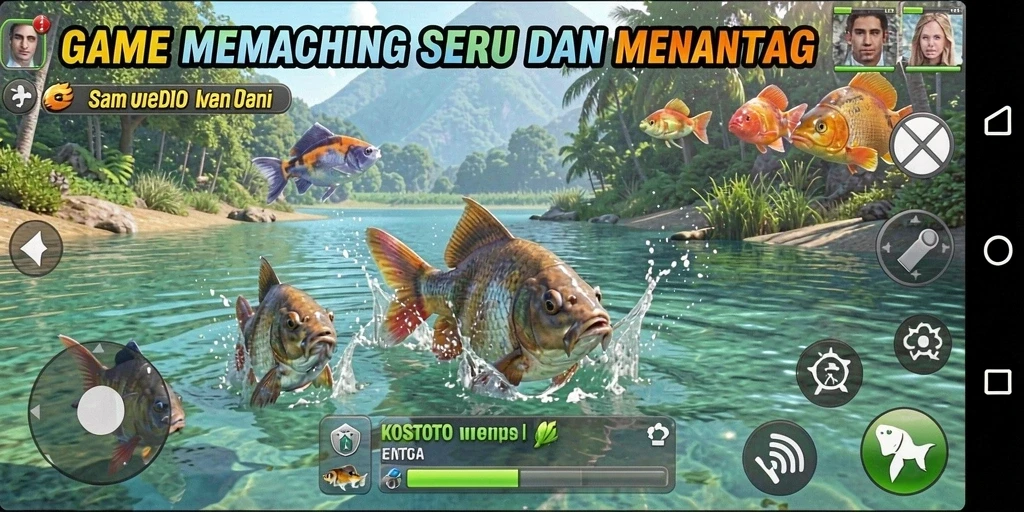 Tangkapan ikan yang epik dan grafis menakjubkan dalam gameplay KOSTOTO.