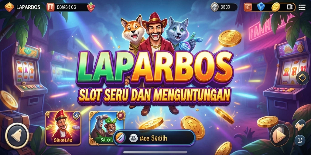 Screenshot menunjukkan gameplay seru pada slot LAPARBOS.