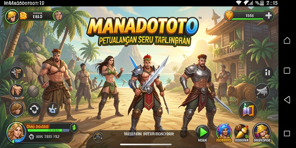 Tangkapan layar gameplay <strong>MANADOTOTO</strong> yang menunjukkan aksi petualangan yang mendebarkan.