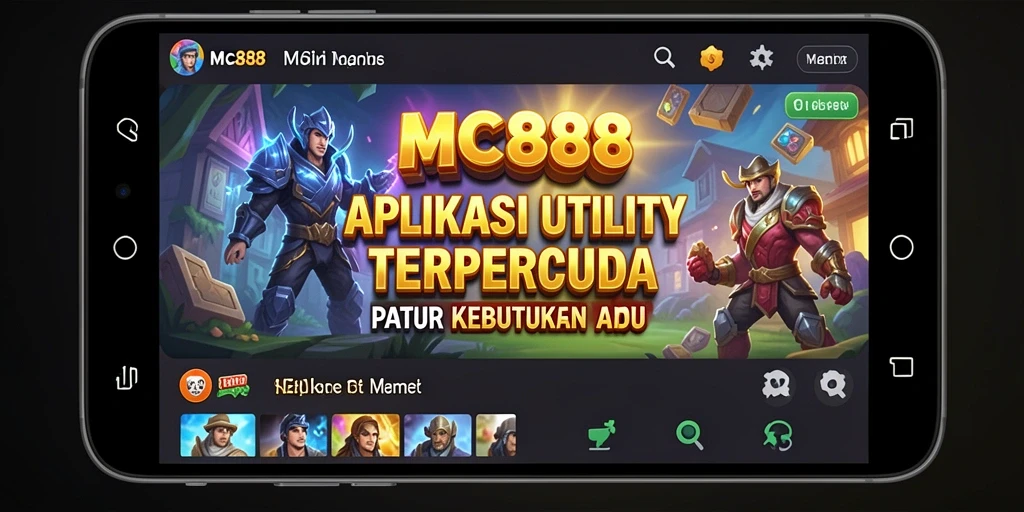 Tampilan antarmuka aplikasi MC888 yang ramah pengguna dan menarik.