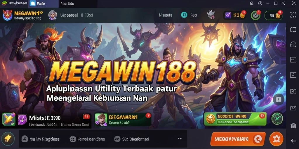 Screenshot utama MEGAWIN188 menampilkan fitur-fitur yang memudahkan manajemen kebutuhan sehari-hari.