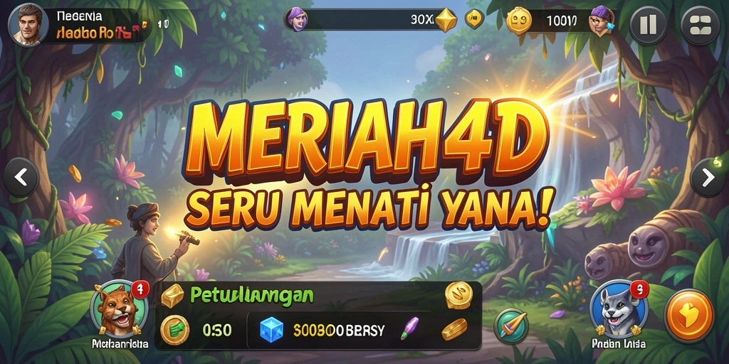 Screenshot gameplay <strong>MERIAH4D</strong> menunjukkan suasana petualangan yang menegangkan.