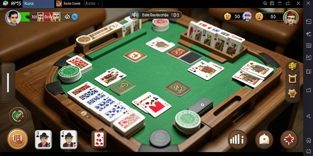 Tampilan gameplay RP55 yang menarik dan seru saat bermain Gaple.