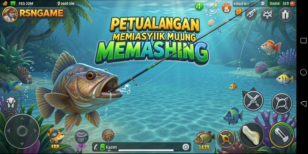 Tangkapan ikan yang besar dalam gameplay RSNGAME yang seru.