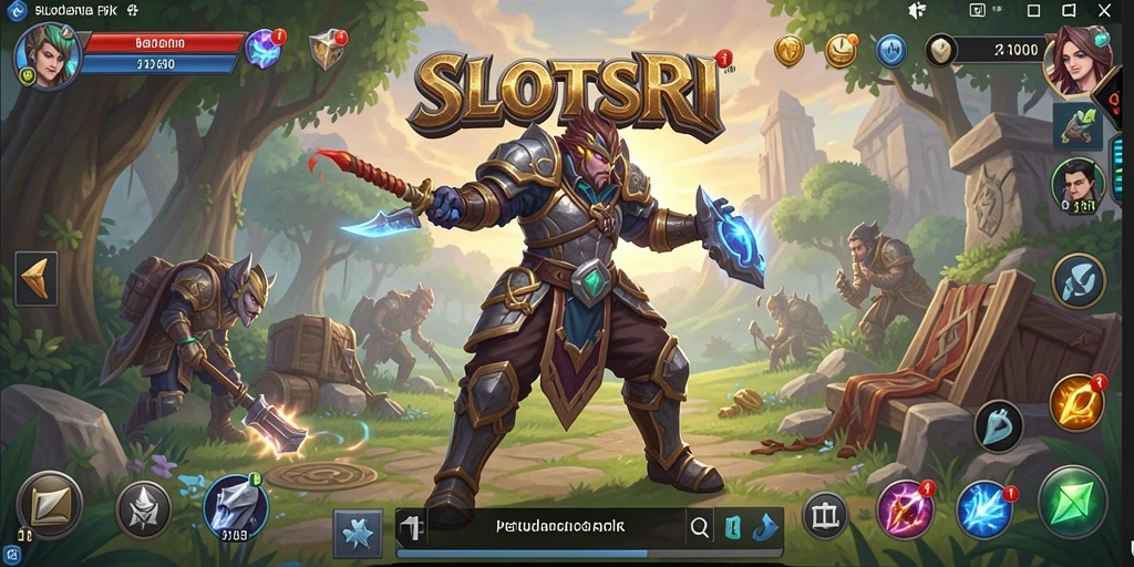Tampilan menarik dari gameplay <strong>SLOTSRI</strong> saat menjelajahi dunia fantastis.