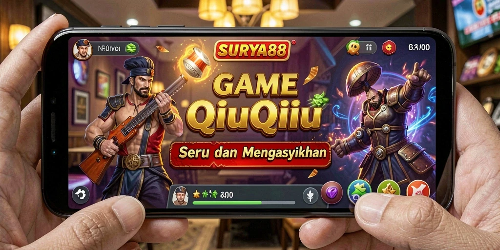 Tampilan gameplay QiuQiu yang menarik dan mengasyikkan.