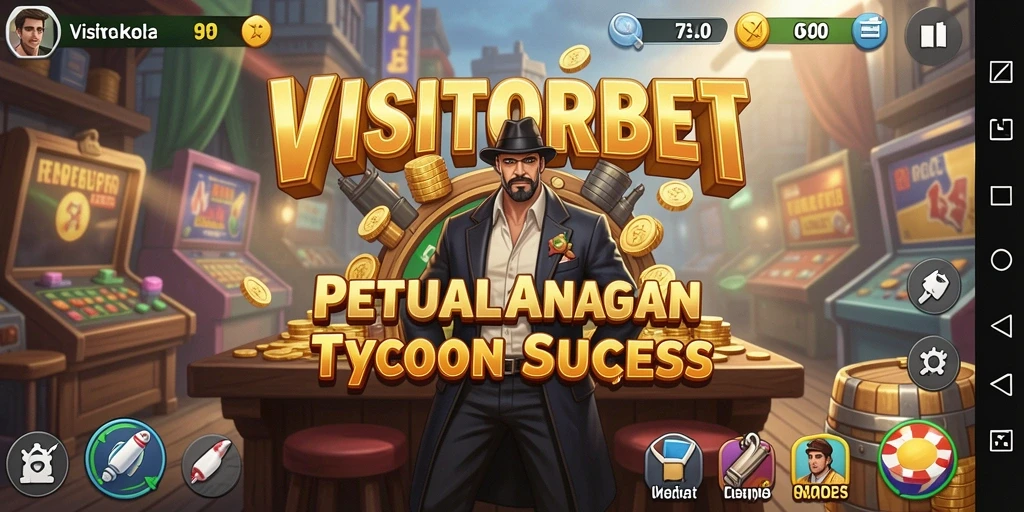 Tampilan gameplay VISITORBET menyajikan suasana perjudian yang dinamis dan menarik.