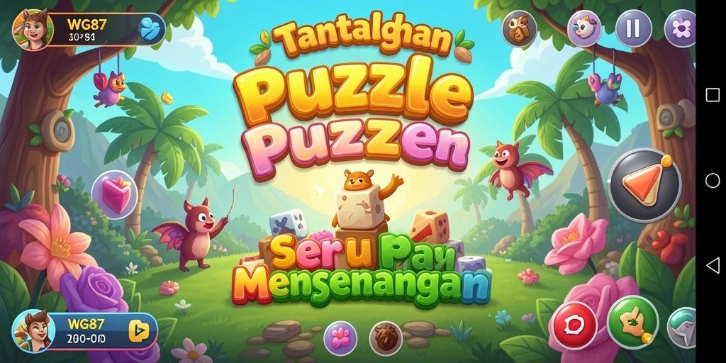Tampilan gameplay <strong>WG87</strong> dengan tantangan puzzle yang beragam.