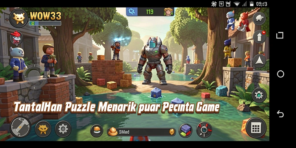 Tampilan gameplay seru dari <strong>WOW33</strong> dengan berbagai tantangan Puzzle.